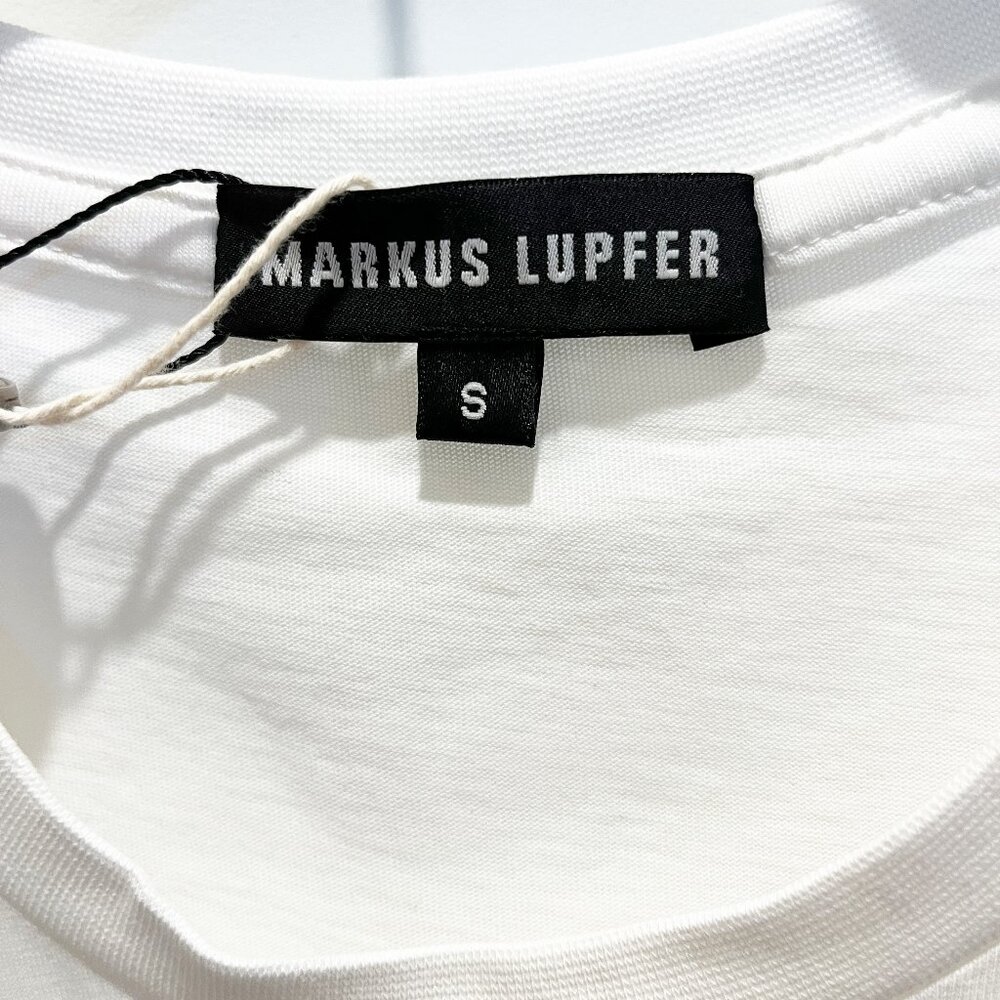 Markus Lupfer Alex T-shirt with Sequins in White Organic Cotton, Small, NWT - Picture 8 of 11